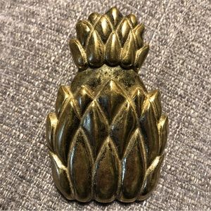 Vintage Brass Pineapple Clip Very Heavy Duty